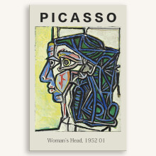 Picasso Frauenkopf Leinwanddruck 16x24 Zoll ungerahmt