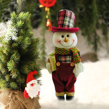 Muñeco de tela de Papá Noel, decoración navideña para interiores y exteriores.
