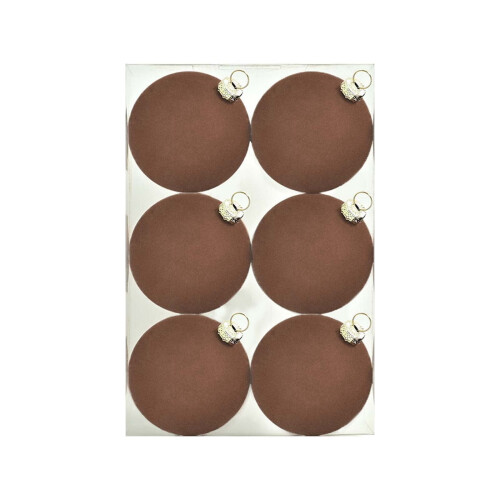 Décorations de sapin de Noël en forme de macarons en velours, 6 cm