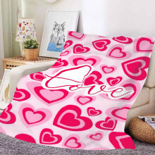 Roze Valentijnsdeken, warm en romantisch