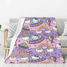 Hello Kitty fleece deken, superzacht, 50" x 40"