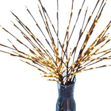 ZOELNIC galhos iluminados brancos pacote com 4 unidades 20 LEDs