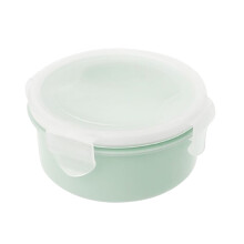 Ronde groene plastic afsluitbare pot voor keukenopslag (1 stuk)