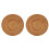Geweven placemats van rotan, antislip, hittebestendig, rond, 40 cm² 1