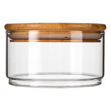 Stapelbare glazen bewaarpotten van 120 ml (4 oz), klein.