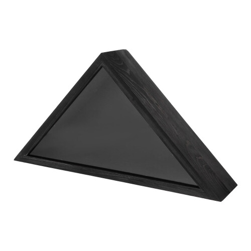 Triangle Flag Case Wooden Black 1 Piece 1