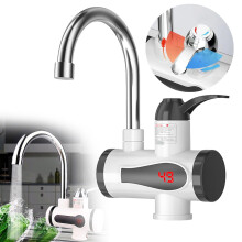 Hot Water Dispenser Faucet with LED Display 360 Rotatable