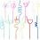 Crazy Straws Colorful Twisty Reusable 50 Pcs 1