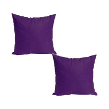 Funda de almohada de felpa Xubond para sofá de oficina y cama, color morado.