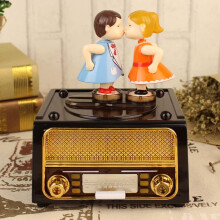 Muzikale sieradendoos in vintage balletdesign met spiegel