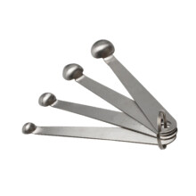 Juego de 4 cucharas medidoras de acero inoxidable