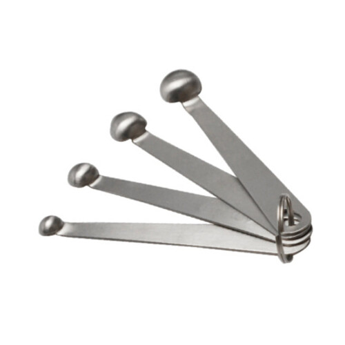 4-teiliges Messlöffel-Set aus Edelstahl