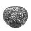 Guldmetal lysestage med hult design, 1 stk. 1