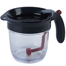 Vetseparator met bodemafvoerzeef