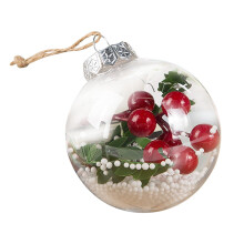 Glob decorativ de Crăciun YOBOLK transparent, gol, 12 buc.
