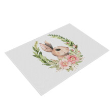 Sets de table Pâques Peeps, motif camion et lapin, lot de 4
