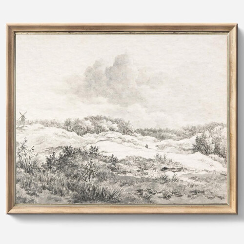 Vintage-Wandbild, rustikale Landschaft, 16 x 24 Zoll