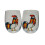 Ensemble de verres à vin peints à la main, motif automne, 2 pièces 1