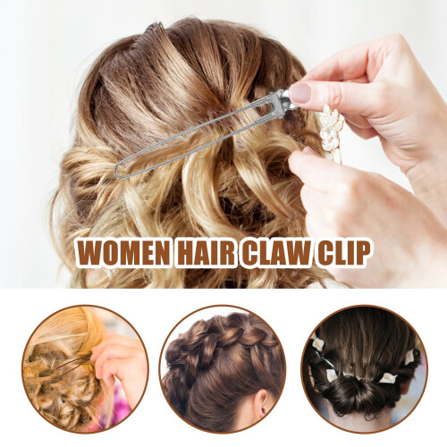 Hair Clips Stainless Steel 12-Pack Large 1