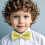 Bow Tie Solid Color Adjustable for Kids Yellow Free Size 2