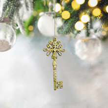 Christmas tree decoration black irregular ball pendant 6 pcs