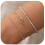 Women's gold beaded multi-layer bracelet 26 letters 1
