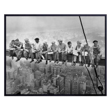 ASPORIC Vintage «Lunsj på en skyskraper» Foto 8x10 Veggkunst, Hjemmedekorplakat - NYC-gave til New Yorkere - Uinnrammet