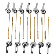 12 PCS Toilet Handle Lever Flush Replacement, Brass Universal Flush Lever Finish Handle for Most Front Mount Toilets