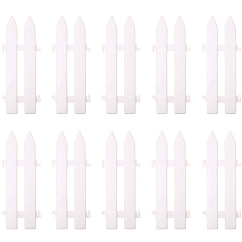 White Plastic Fence Decoration for Christmas Tree and