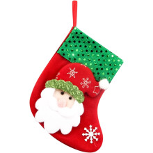 Velvet Christmas Stockings with Plush Cuff, Set of 1