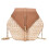 Woven Straw Clutch Handbag Brown 1 Pc 4
