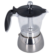 Moka Coffee Maker Stainless Steel 6-Cup Stovetop Pot