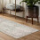 Gray Runner Rug 3x8 ft Machine Washable Non-Slip 4