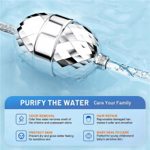 2X Filtro Doccia A 20 Stadi Filtro Soffione Doccia con Cartucce Sostituibili Filtro Doccia per Acqua Dura Che Rimuove il Cloro