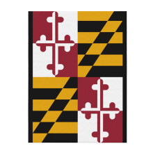 Couverture épaisse aux couleurs du drapeau du Maryland, 101,6 cm x 76,2 cm