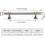 Cabinet Handles Gold 8-inch Hole Center 2-Pack 3