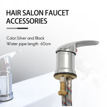 1Set Shampoo Bed Chair Faucet + Shower with Hose Salon Bath Bowl Sink Faucet Stainless Steel Basin Faucet