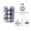 Christmas tree balls shatterproof silver 24 pcs 1