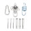 Stainless Steel Swing Fixing Hook Set Silver 1 Set 4