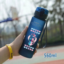 Gourde Lilo & Stitch en plastique transparent 400 ml
