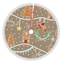 Christmas Tree Skirt 36 Inch Rustic Holiday Decor