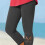 Women's Yoga Pants Solid Floral Laser-Cut Mid-Calf Elastic 4
