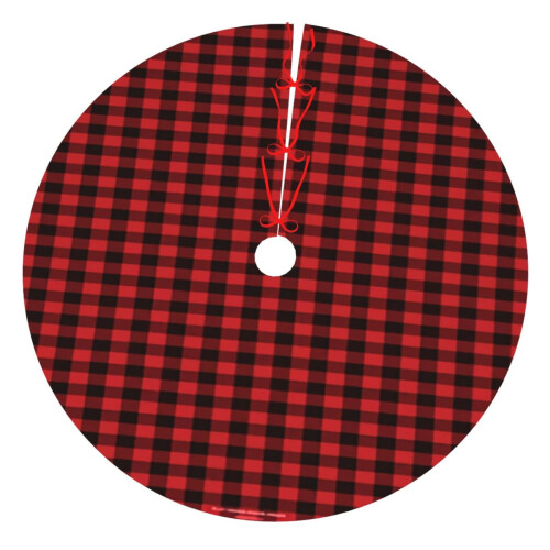 Christmas Tree Skirt Plaid 36 Inch