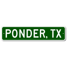 Texas Metal Wall Decor City Limit Sign 4 x 16 Inch