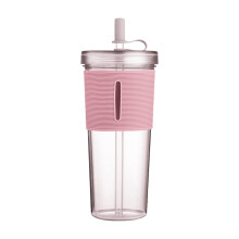 Acrylic Travel Tumbler with Lid Double-Wall Insulated 500ml