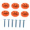Orange Basketball Drawer Knobs 6-Pack 4