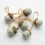 Felt Acorn Ornament Grey 6 Pieces 1