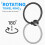 RUseeN Badhandduksring Rostfritt Stål Svart 2-pack 3