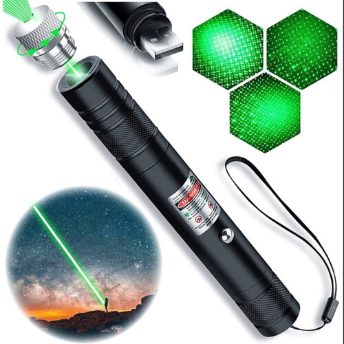 USB-wiederaufladbare Laserpointer-Taschenlampe (1 Stück) 1