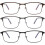 Lesebrille für Herren mit Blaulichtfilter und Metallrahmen 4